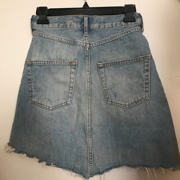 Zara | Asymmetrical Mini Denim Skirt - Picture 3 of 4